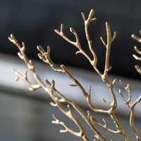 Radiant Golden Tree Accent Sculpture for Home Decor