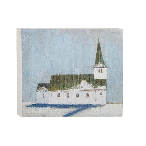 10" Church Block Wall Art I