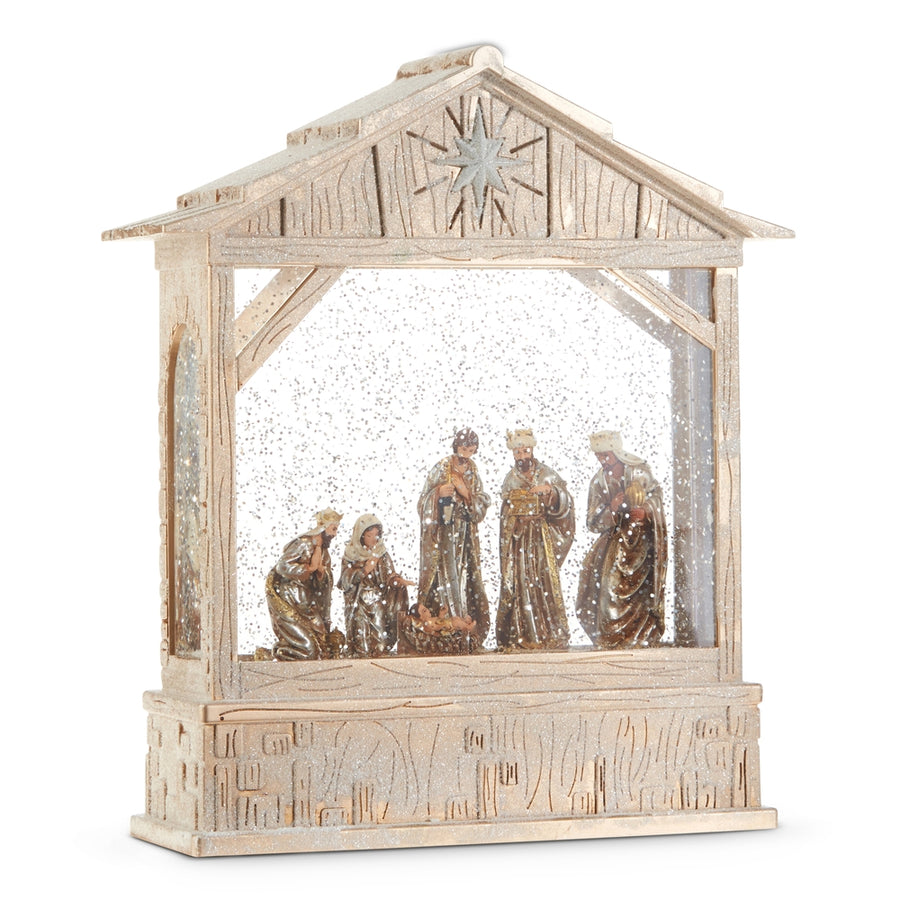 10" Nativity Musical Lighted Water Creche