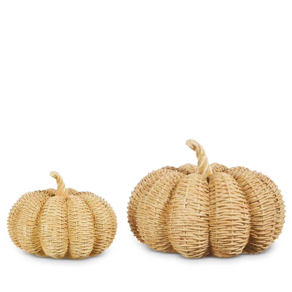 12" Basketweave Pumpkins