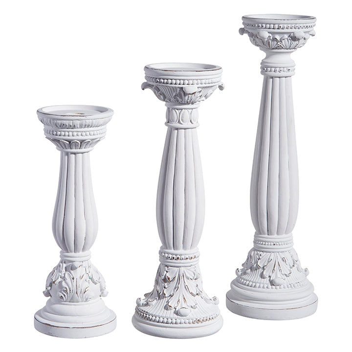 15.5" Fluted Candle Holders