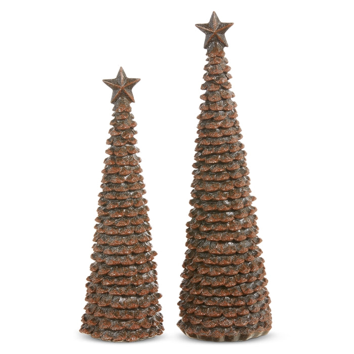 14" Pinecone Trees
