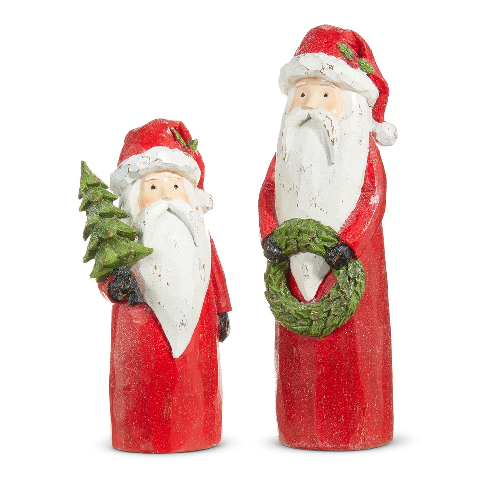 10" Carved Santas
