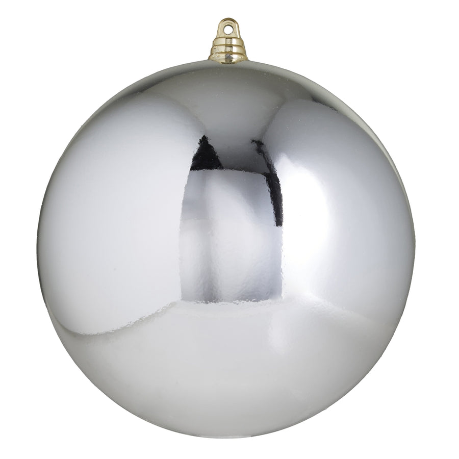 6" Shiny Silver Ball Ornament