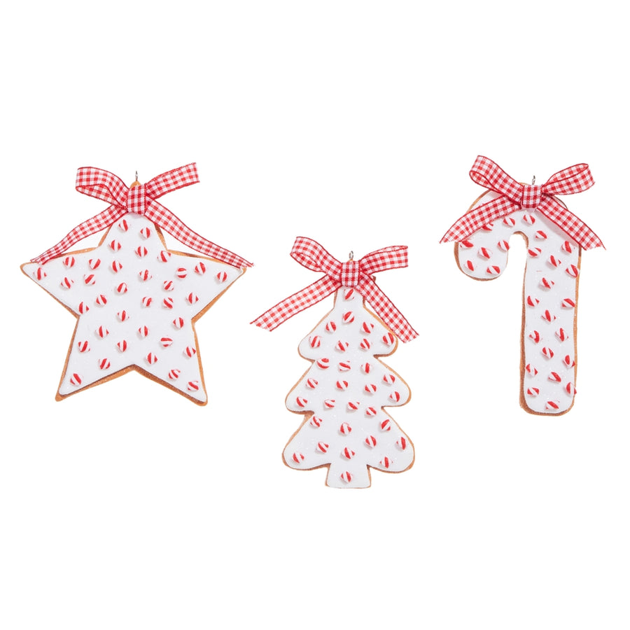 4.5" Peppermint Sprinkles Cookie Ornament