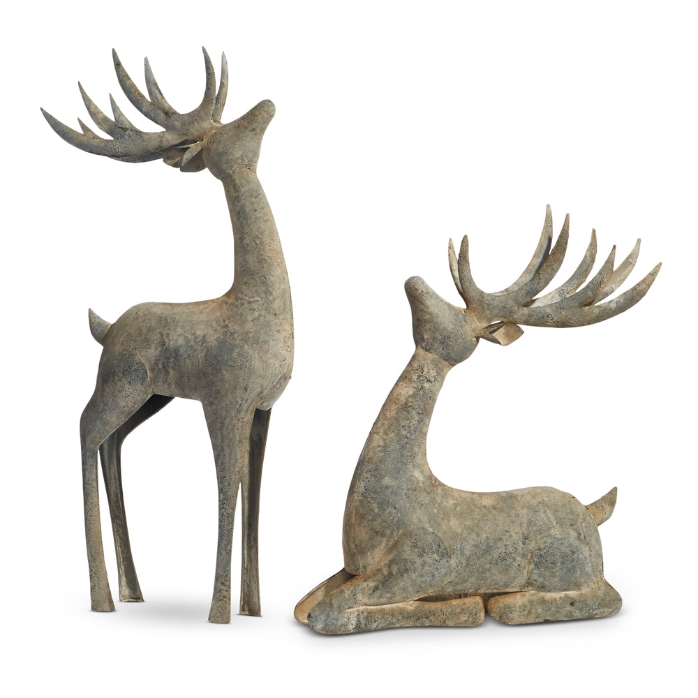 24" Galvanized Deer