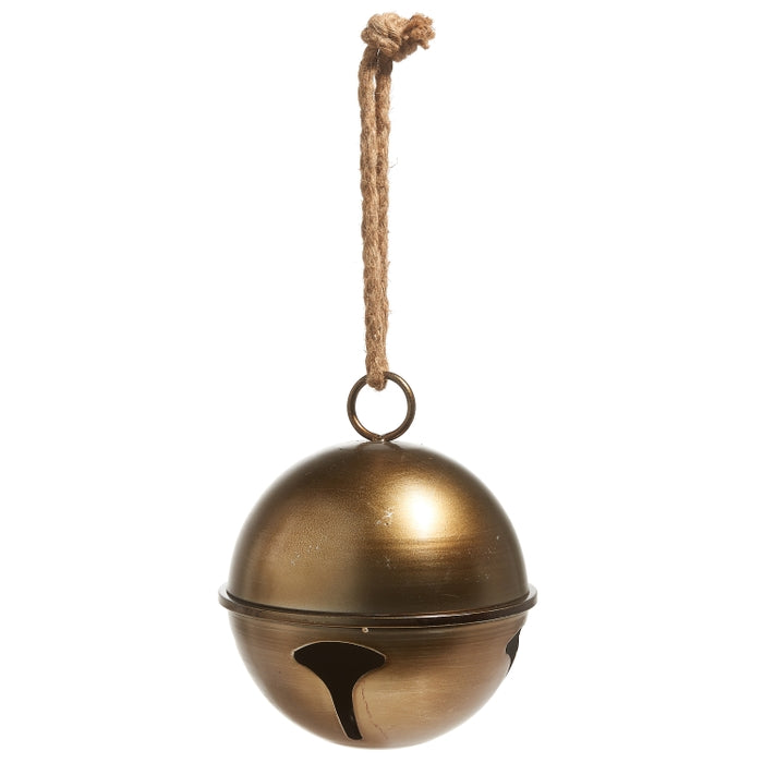 *KD* 11.25" Antique Gold Jingle Bell Ornament