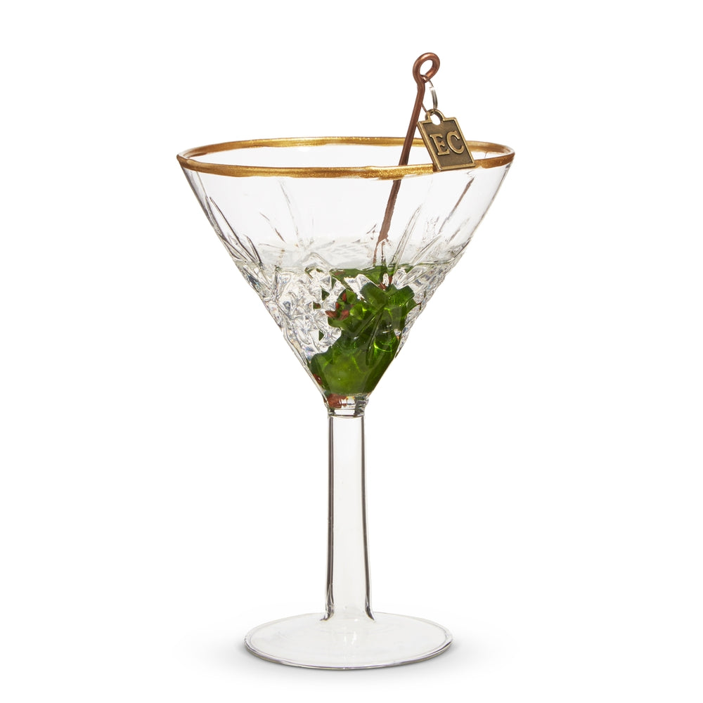 EC 4.75" Elegant Martini Ornament