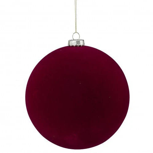 6" Velvet Ball Ornament
