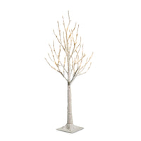 3.5' Lighted White Iced Tree
