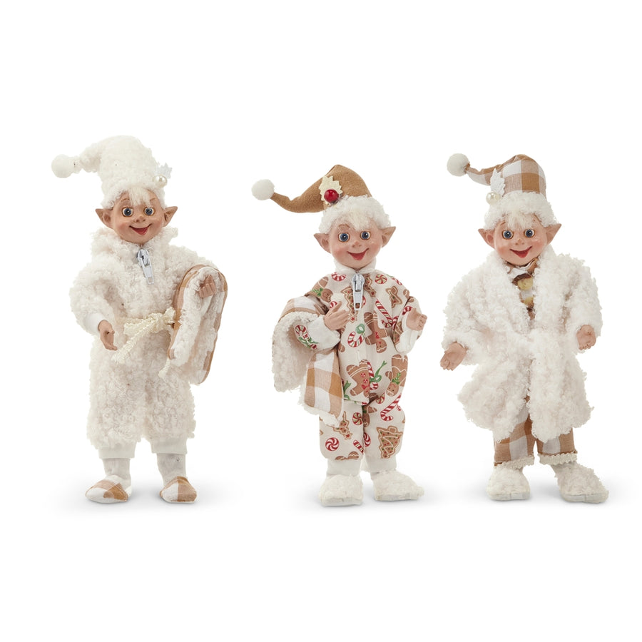 7" Sherpa Bedtime Posable Elf