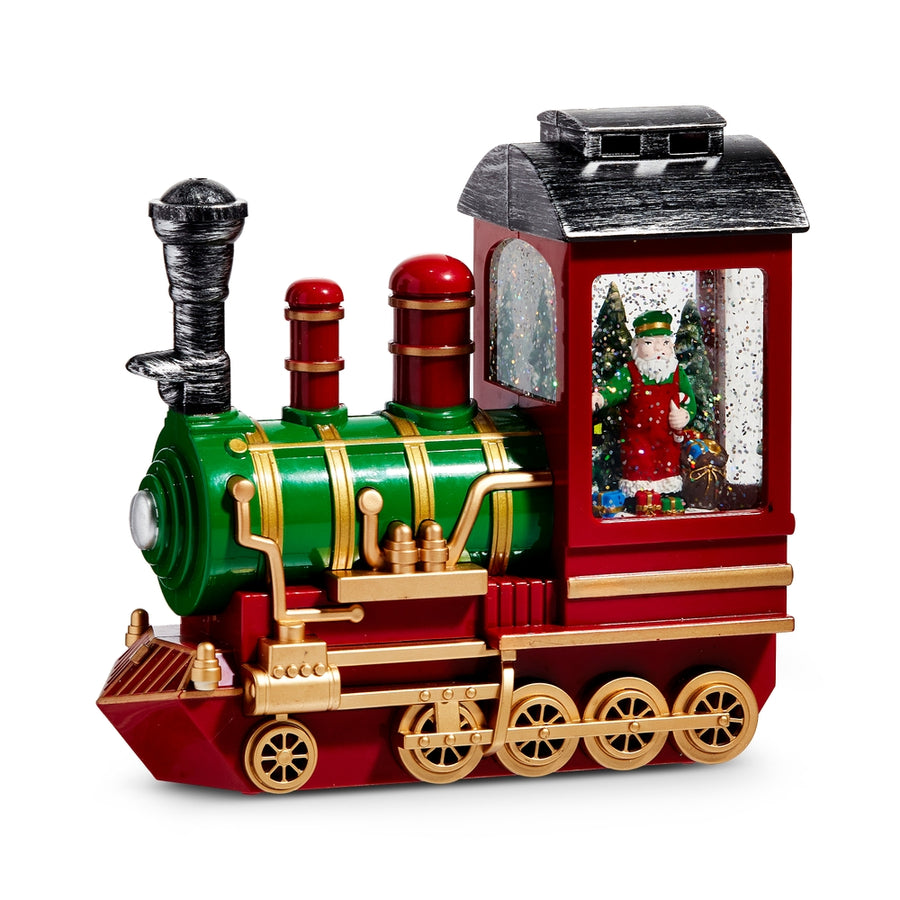8.75" Conductor Santa Musical Lighted Water Train