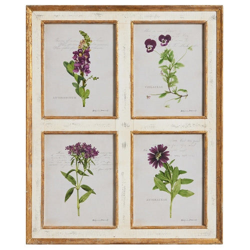 32" Botanical Floral Framed Wall Art