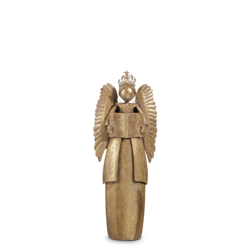 20.5" Antiqued Gold Angel