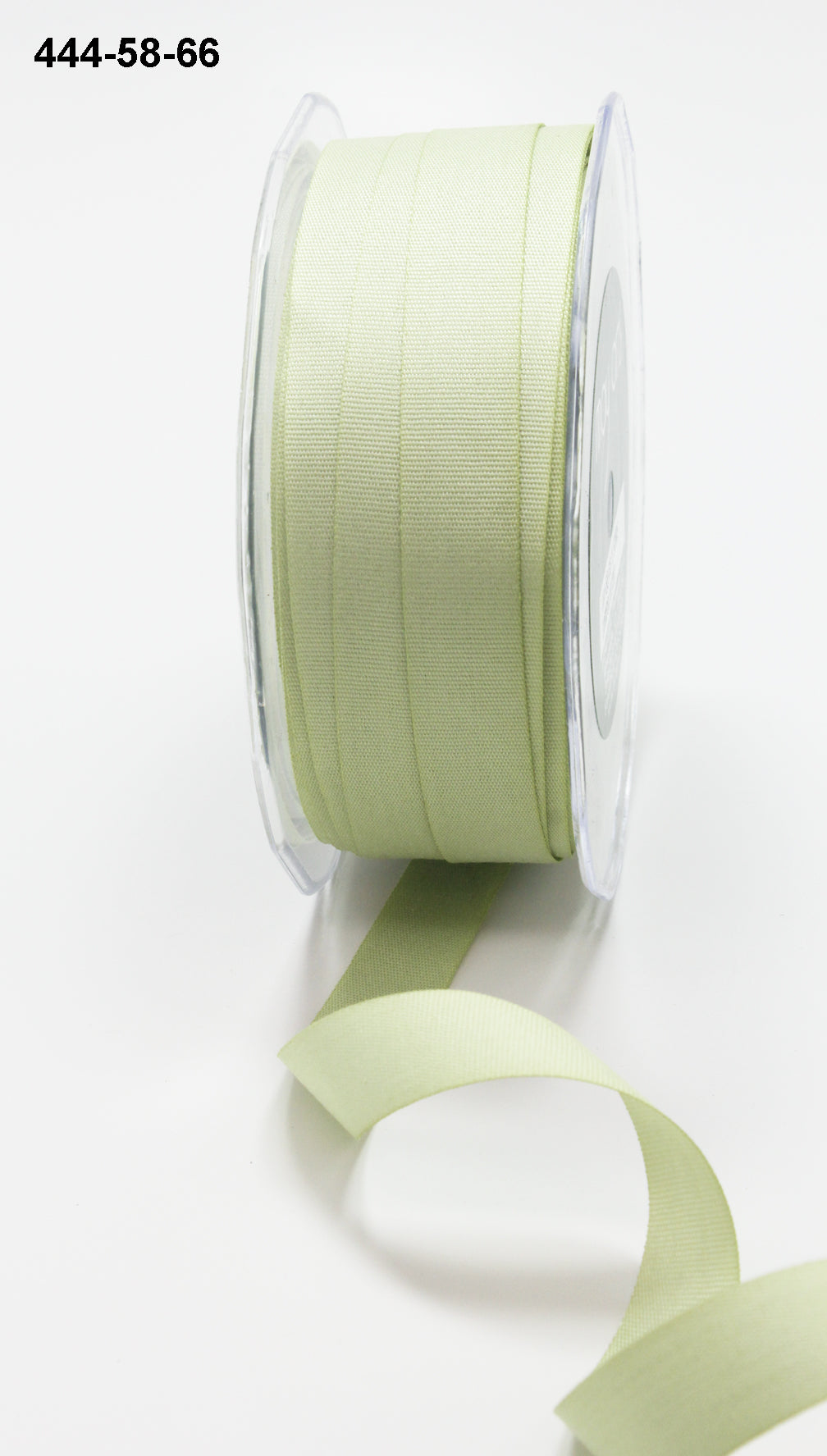 5/8 Inch Faux Lightweight Linen Ribbon with Woven Edge – 444-58-66 Light Celery
