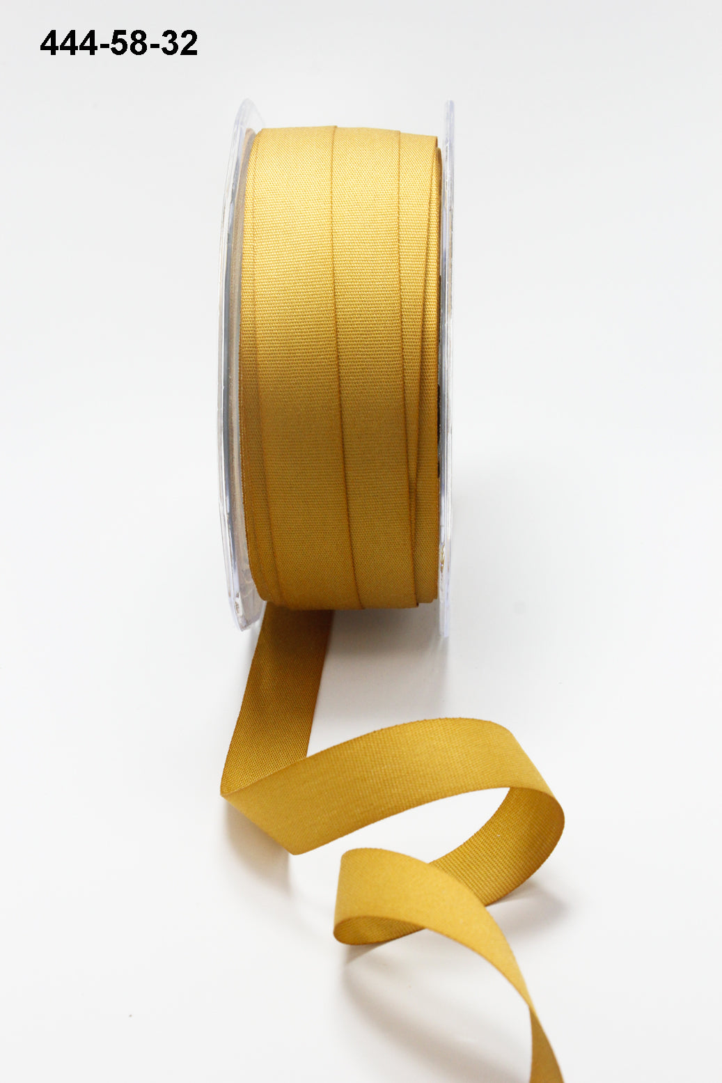 5/8 Inch Faux Lightweight Linen Ribbon with Woven Edge – 444-58-32 Antique Gold