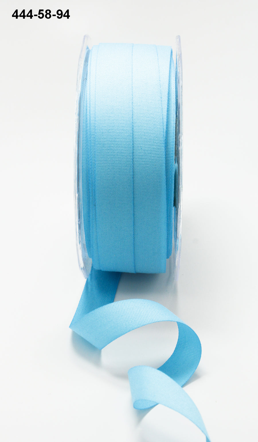 5/8 Inch Faux Lightweight Linen Ribbon with Woven Edge – 444-58-94 Turquoise