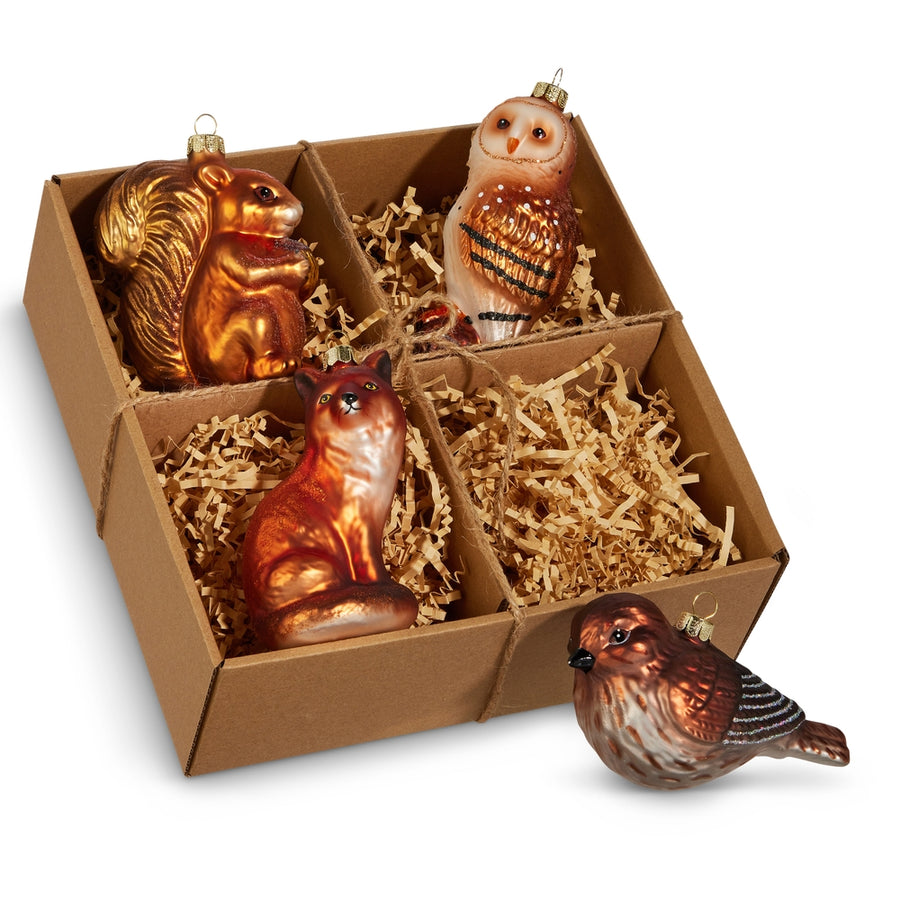4.5" Woodland Animal Ornament