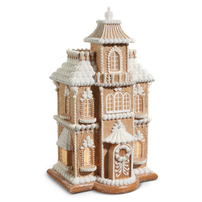 24" Lighted Gingerbread House