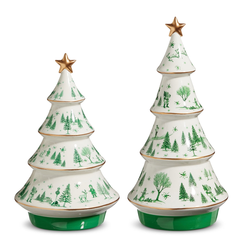 11.5" Christmas Scene Trees
