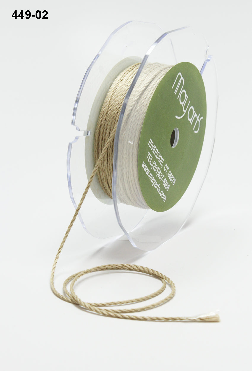 1 Millimeter Mini Cording Ribbon – 449-02 Natural