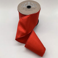 Red Faux Dream Dupion Ribbon 4 Inch x 10 Yards