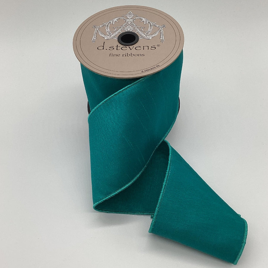 Aquamarine Faux Dream Dupion Ribbon 4" x 10 Yds