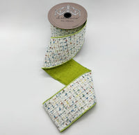 Boucle Ribbon Lime Back Red Blue Green Yellow 4