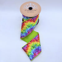 Satin Boteh Ribbon Aqua Red Purple Blue 4