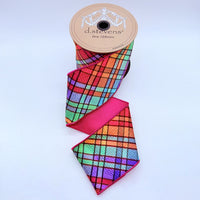 Satin Stain Glass Ribbon Green Blue Red Purple 4