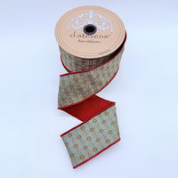 Burgundy Jacquard Cravat Blade Ribbon 2.5