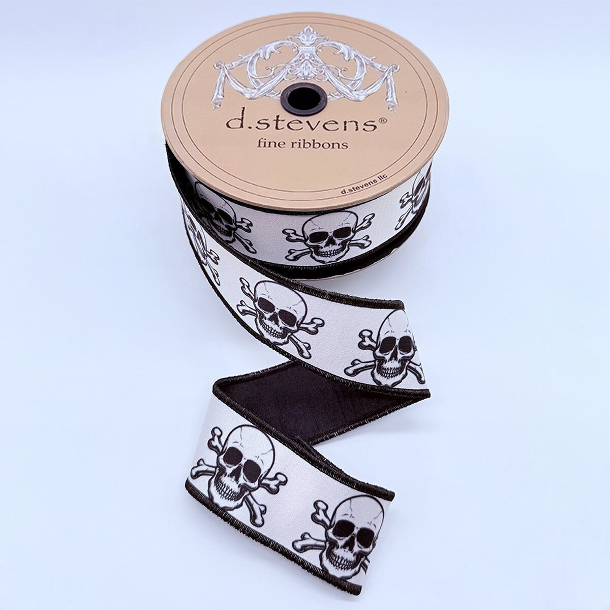 Halloween Skulls Satin Ribbon 1.5 Inch x 10 Yards