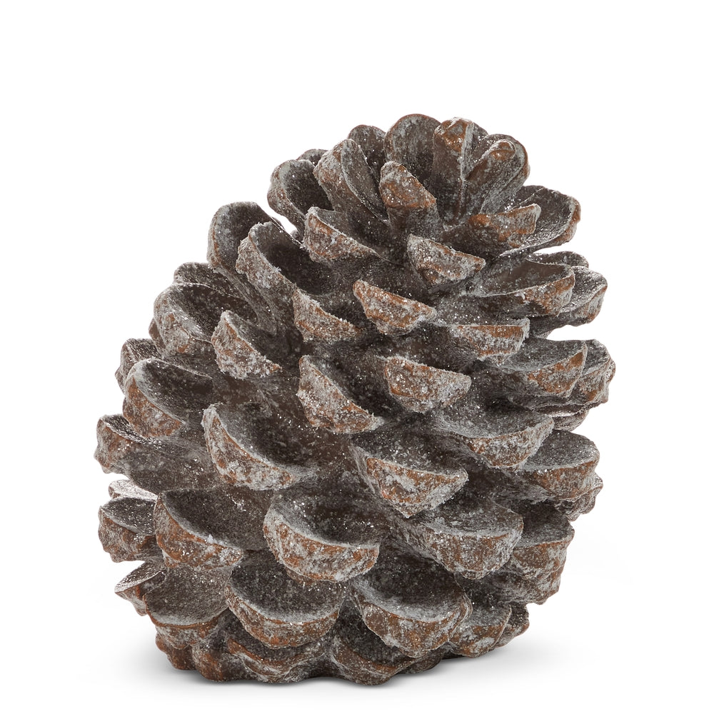 11" Iced Pinecone