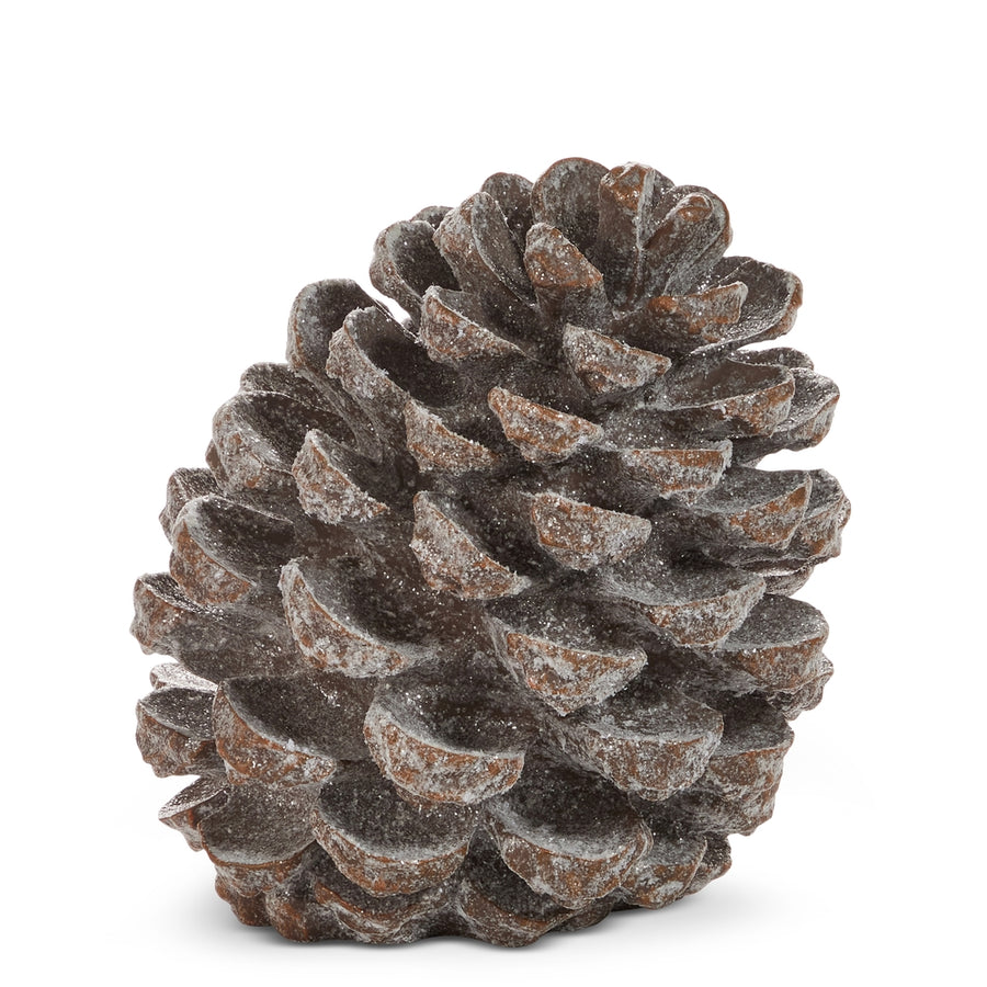 11" Iced Pinecone