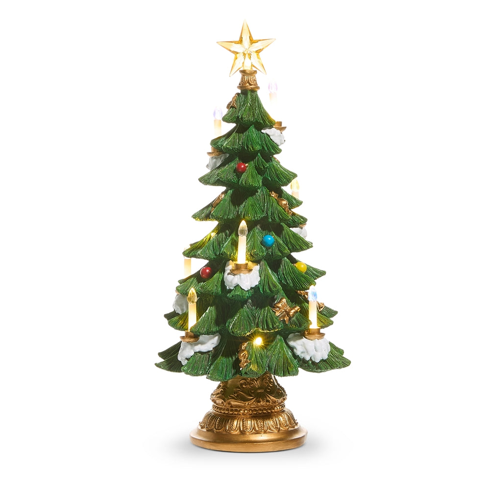 18" Lighted Tree with Candles