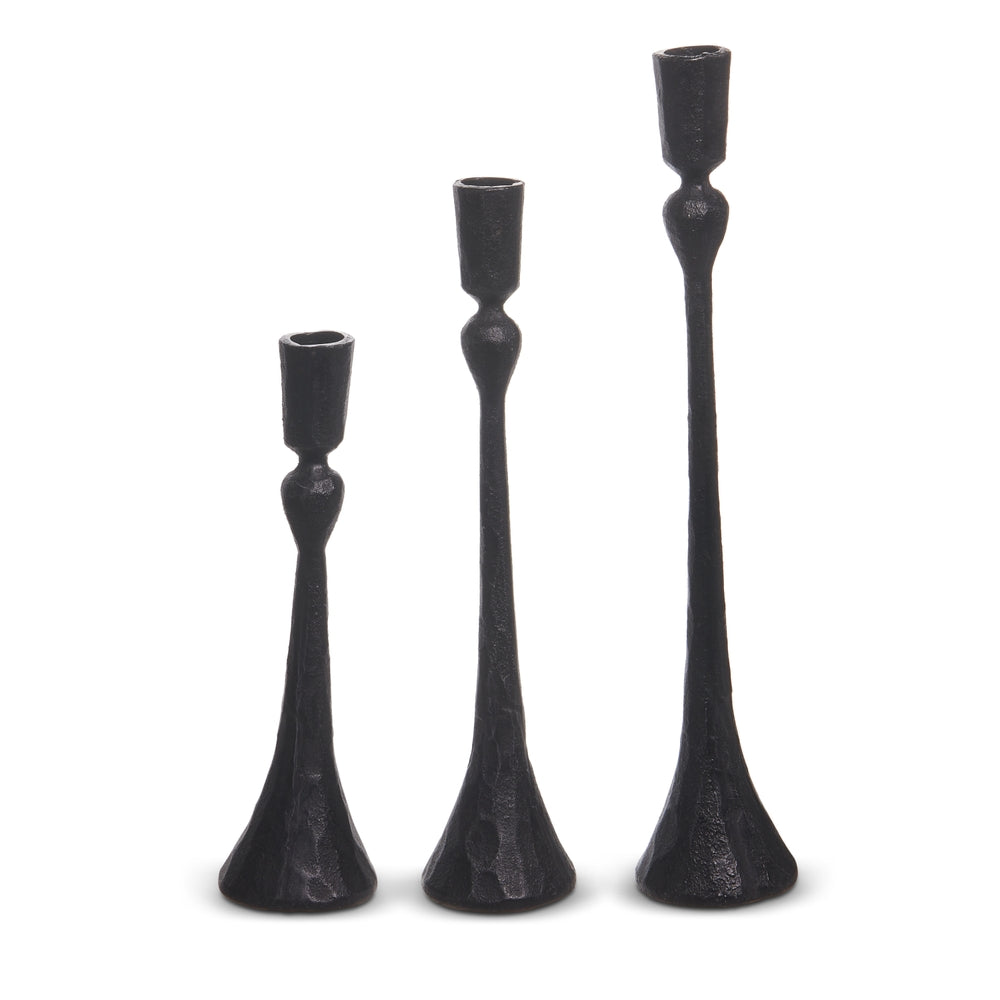 13.5" Black Candlesticks