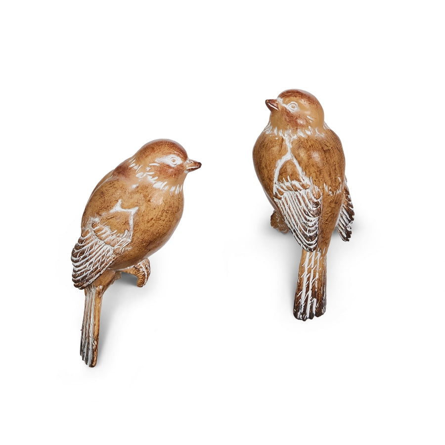 4" Brown Bird Pot Sitter