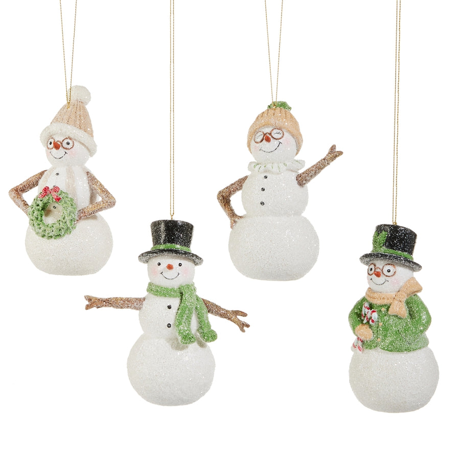 5" Woodland Snowman Ornament