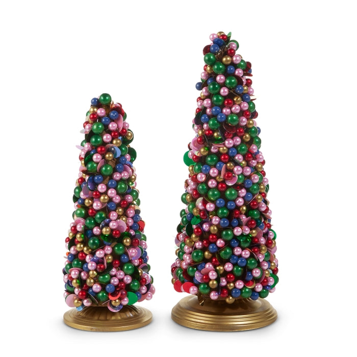 13" Bright Bead Trees
