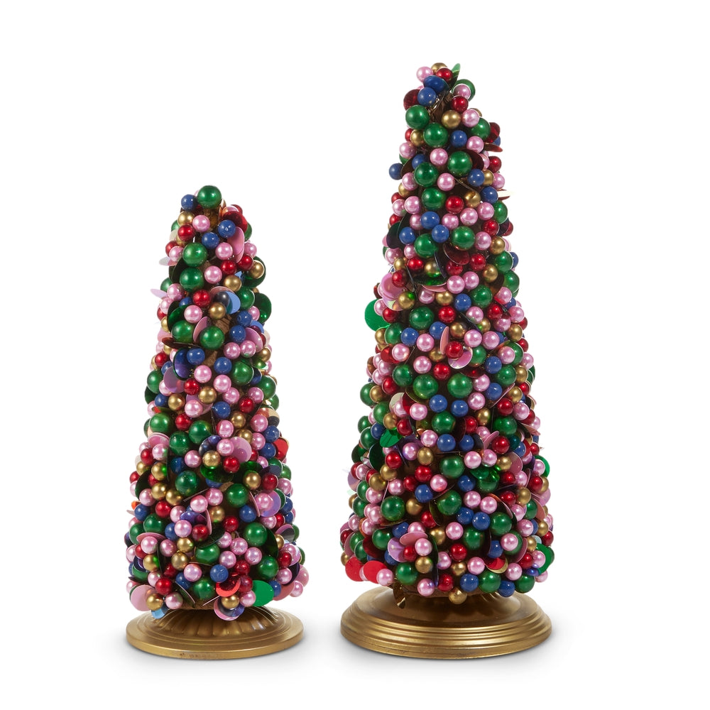 13" Bright Bead Trees