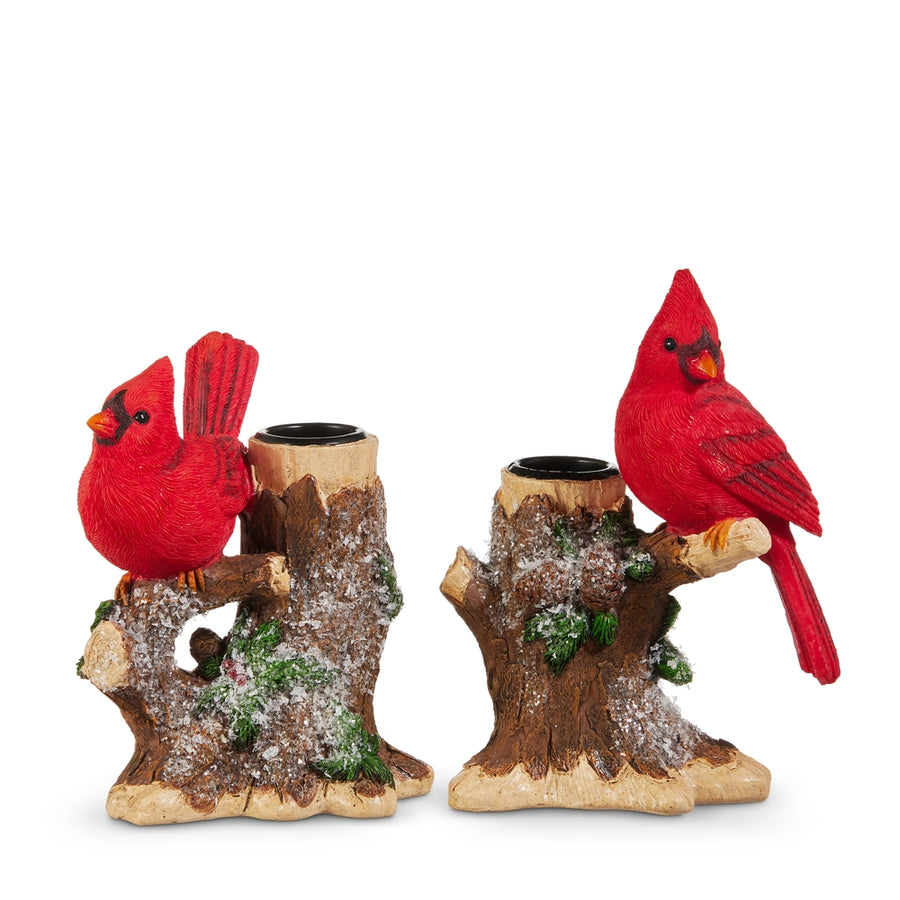 5.5" Cardinal Candle Holders