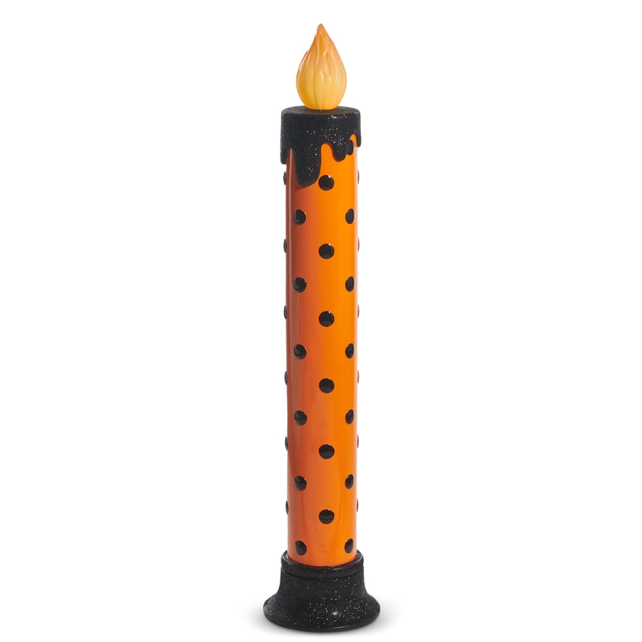 38" Halloween Polka Dot Battery Operated Candle