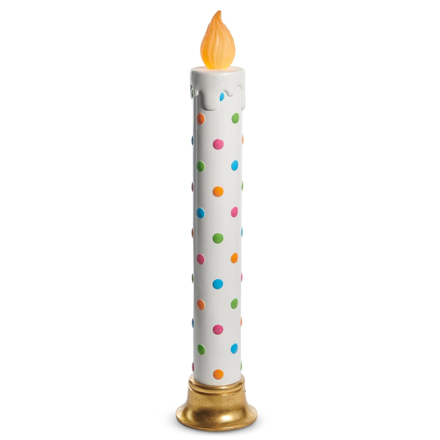 38" Polka Dot Battery Operated Candle