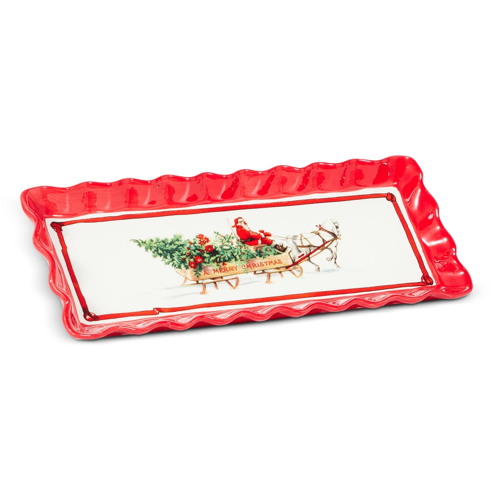 15" Santa Plate