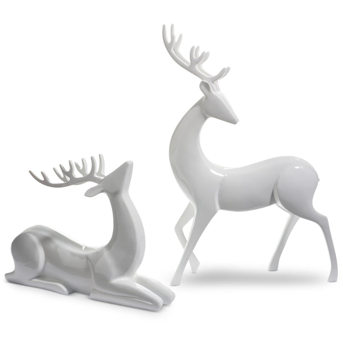 21.5" White Deer