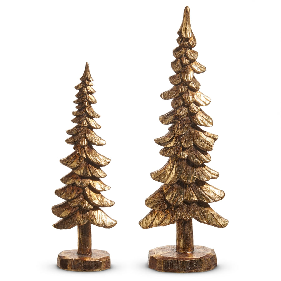 17" Gold Trees