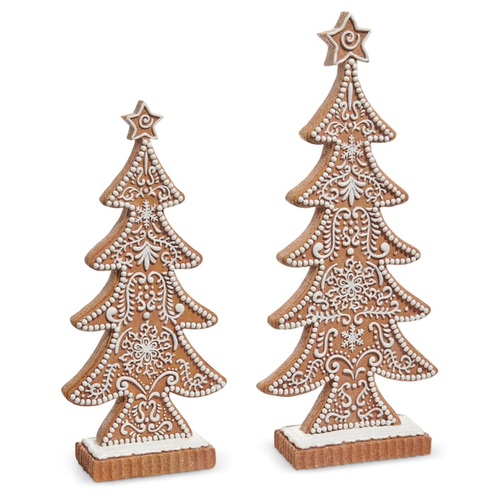 15" Gingerbread Trees