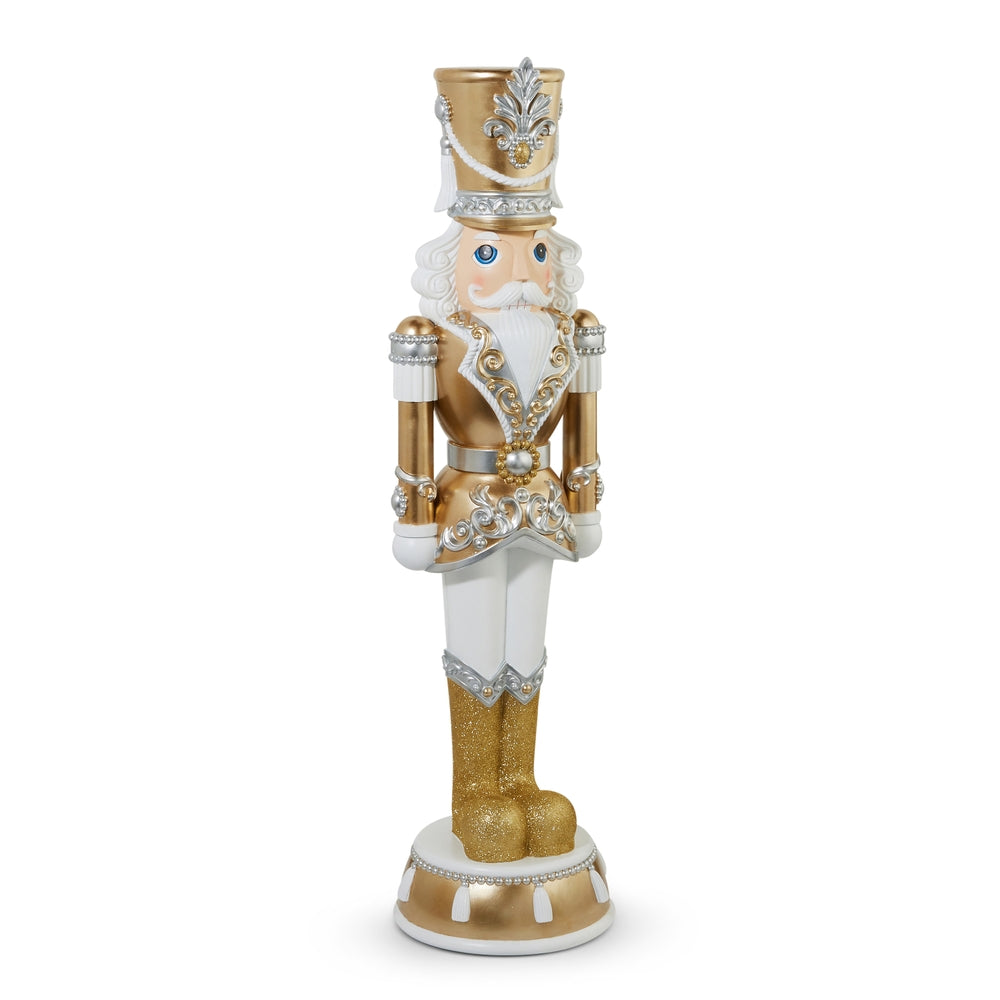 48" Gold and Silver Nutcracker