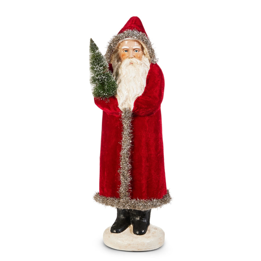 17" Red Velvet Santa