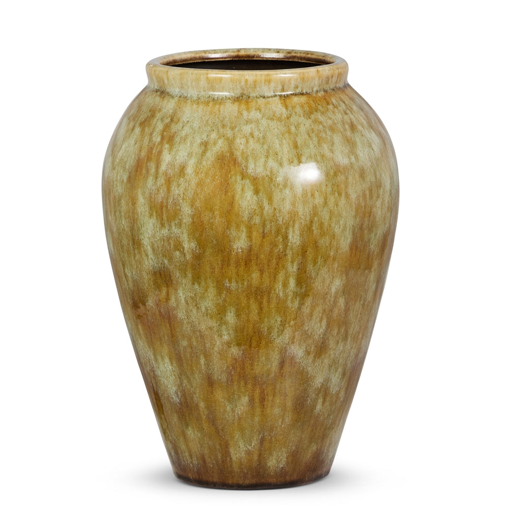 13.5" Glazed Stoneware Vase